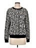 Rebecca Taylor Animal Print Black Pullover Sweater Size S - photo 1