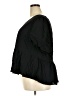 DR2 100% Rayon Black Short Sleeve Blouse Size 3X - photo 5