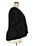 DR2 100% Rayon Black Short Sleeve Blouse Size 3X - photo 4