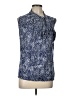 Tiffany & Grey Blue Sleeveless Blouse Size Lg Petite - photo 1