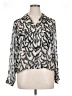 T Tahari 100% Polyester Silver 3/4 Sleeve Blouse Size XL - photo 1