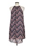 Moa Moa Chevron-herringbone Blue Casual Dress Size M - photo 2