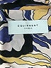 Equipment 100% Silk Paisley Blue Long Sleeve Silk Top Size XXS - photo 7