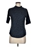 Greyson Animal Print Blue Short Sleeve Turtleneck Size M - photo 1