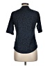 Greyson Animal Print Blue Short Sleeve Turtleneck Size M - photo 2
