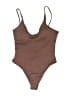 Unbranded Solid Brown One Piece Swimsuit Size L - photo 1