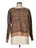 J.Crew Factory Store 100% Cotton Animal Print Brown Pullover Sweater Size L - photo 1