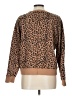 J.Crew Factory Store 100% Cotton Animal Print Brown Pullover Sweater Size L - photo 2