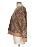 J.Crew Factory Store 100% Cotton Animal Print Brown Pullover Sweater Size L - photo 5