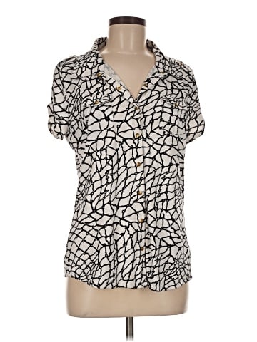 BCBGMAXAZRIA Short Sleeve Blouse (view 1)