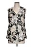 Rose + Olive 100% Polyester Black Sleeveless Blouse Size L - photo 1
