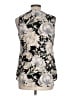 Rose + Olive 100% Polyester Black Sleeveless Blouse Size L - photo 2