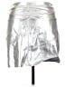 Express 100% Polyester Metallic Silver Faux Leather Skirt Size 14 - photo 2