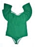 Just Fab Solid Green Swimsuit Top Size 3X - photo 1