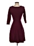 BCX Solid Burgundy Casual Dress Size XXS - photo 2