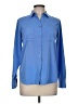 Lands' End 100% Polyester Blue Long Sleeve Blouse Size 6 - photo 1