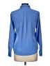 Lands' End 100% Polyester Blue Long Sleeve Blouse Size 6 - photo 2