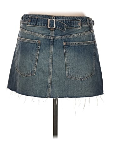 We the Free Denim Skirt (view 2)