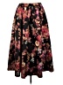 Maeve Floral Black Casual Skirt Size Med Petite - photo 1