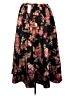 Maeve Floral Black Casual Skirt Size Med Petite - photo 2