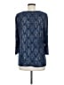JM Collection Blue 3/4 Sleeve Top Size M - photo 2