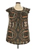ING Paisley Brown Casual Dress Size 3X - photo 1