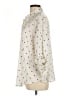 MNG Polka Dots Ivory 3/4 Sleeve Button-Down Shirt Size 12 - photo 5