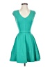 Bar III Solid Teal Cocktail Dress Size XS - photo 1