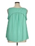 Jessica Simpson 100% Polyester Green Sleeveless Blouse Size 1X - photo 2