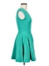Bar III Solid Teal Cocktail Dress Size XS - photo 4