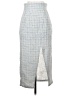 Zara Tweed Blue Gray Formal Skirt Size S - photo 1