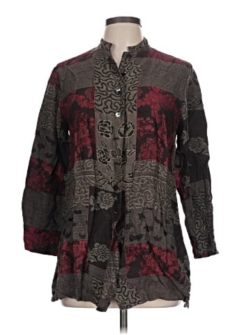 Chico's Design 3/4 Sleeve Button-Down Shirt (view 1)