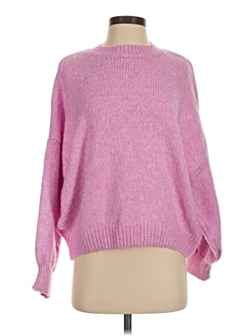 Pink Rose Pullover Sweater (view 1)