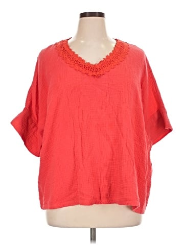 Jones New York Short Sleeve Blouse (view 1)