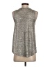 Deletta Silver Sleeveless T-Shirt Size XS - photo 2