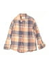 Crewcuts 100% Cotton Plaid Orange Long Sleeve Button-Down Shirt Size 4 - 5 - photo 1