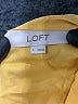 Ann Taylor LOFT 100% Polyester Yellow Long Sleeve Blouse Size L - photo 8