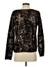 Sparkle & Fade 100% Acrylic Metallic Black Pullover Sweater Size S - photo 2