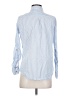 Dunnes 100% Cotton Stripes Blue Long Sleeve Button-Down Shirt Size S - photo 2