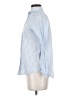 Dunnes 100% Cotton Stripes Blue Long Sleeve Button-Down Shirt Size S - photo 5