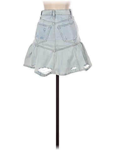 7 For All Mankind Denim Skirt (view 2)