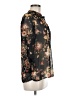 Sweet Rain 100% Polyester Floral Black 3/4 Sleeve Blouse Size M - photo 4