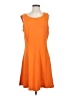 Unbranded Solid Orange Casual Dress Size S (estimated) - photo 1