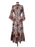 Boemo Paisley Floral Blue Casual Dress Size M - photo 2