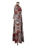 Boemo Paisley Floral Blue Casual Dress Size M - photo 4