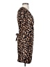 Enough About Me Animal Print Brown Casual Dress Size S - photo 4