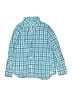 Crewcuts 100% Cotton Checkered-gingham Green Long Sleeve Button-Down Shirt Size 6 - 7 - photo 1