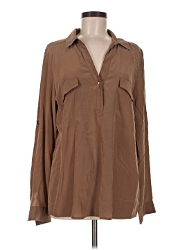 Eileen Fisher Long Sleeve Silk Top