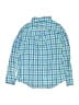Crewcuts 100% Cotton Checkered-gingham Green Long Sleeve Button-Down Shirt Size 6 - 7 - photo 2