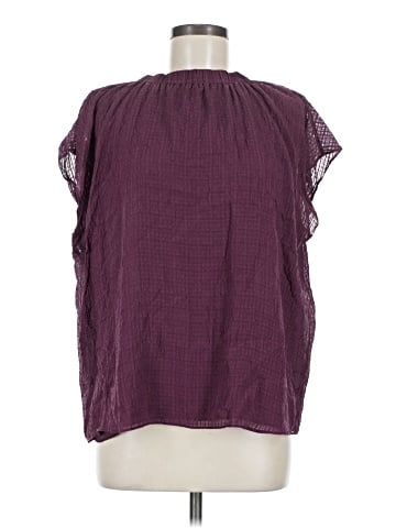 Lewit Short Sleeve Silk Top (view 1)